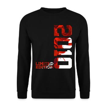 16. GEBURTSTAG LIMITED EDITION 2010 - Unisex Pullover - Schwarz - Vorne - Alina (178cm) & Michal (187cm)