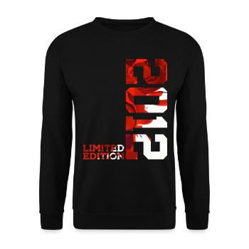 14. GEBURTSTAG 14 JAHRE LIMITED EDITION 2012 - Unisex Pullover - Schwarz - Vorne - Alina (178cm) & Michal (187cm)