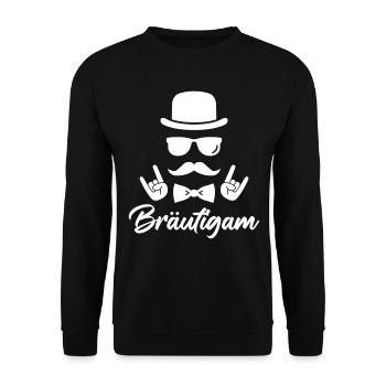 Bräutigam - Unisex Pullover - Schwarz - Vorne - Alina (178cm) & Michal (187cm)