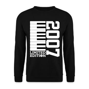 KLAVIER 19. GEBURTSTAG PIANO LIMITED EDITION 2007 - Unisex Pullover - Schwarz - Vorne - Alina (178cm) & Michal (187cm)