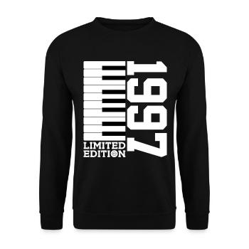 KLAVIER 29. GEBURTSTAG PIANO LIMITED EDITION 1997 - Unisex Pullover - Schwarz - Vorne - Alina (178cm) & Michal (187cm)