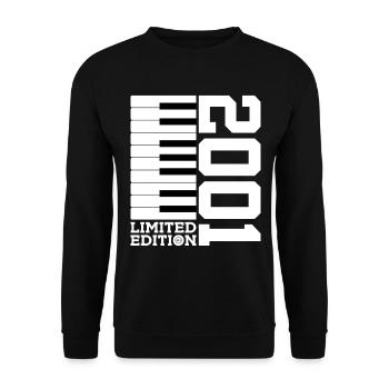 KLAVIER 25. GEBURTSTAG PIANO LIMITED EDITION 2001 - Unisex Pullover - Schwarz - Vorne - Alina (178cm) & Michal (187cm)