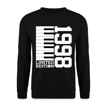 KLAVIER 28. GEBURTSTAG PIANO LIMITED EDITION 1998 - Unisex Pullover - Schwarz - Vorne - Alina (178cm) & Michal (187cm)