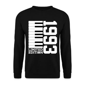 KLAVIER 33. GEBURTSTAG PIANO LIMITED EDITION 1993 - Unisex Pullover - Schwarz - Vorne - Alina (178cm) & Michal (187cm)