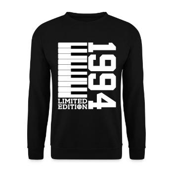 KLAVIER 32. GEBURTSTAG PIANO LIMITED EDITION 1994 - Unisex Pullover - Schwarz - Vorne - Alina (178cm) & Michal (187cm)