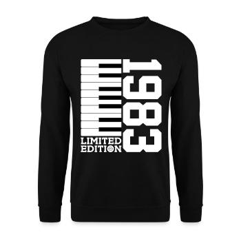 KLAVIER 43. GEBURTSTAG PIANO LIMITED EDITION 1983 - Unisex Pullover - Schwarz - Vorne - Alina (178cm) & Michal (187cm)