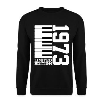 KLAVIER 53. GEBURTSTAG PIANO LIMITED EDITION 1973 - Unisex Pullover - Schwarz - Vorne - Alina (178cm) & Michal (187cm)