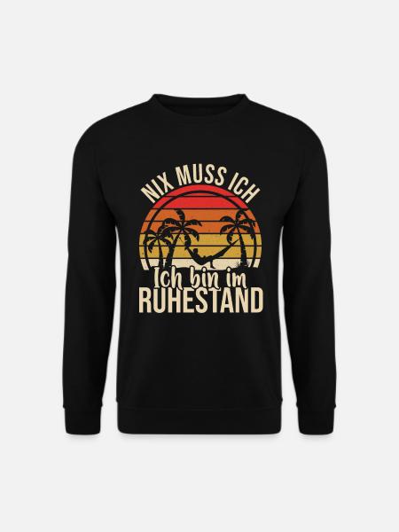 Rente Rentner 2023 Rentenbeginn Renteneintritt - Unisex Pullover - Schwarz