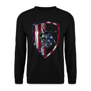 BASKET-BALL DES ÉTATS-UNIS - Sweat-shirt Unisexe - noir - Devant - Alina (178cm) & Michal (187cm)