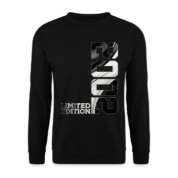 ÉDITION LIMITÉE 2002 24E ANNIVERSAIRE - Sweat-shirt Unisexe - noir - Devant - Alina (178cm) & Michal (187cm)