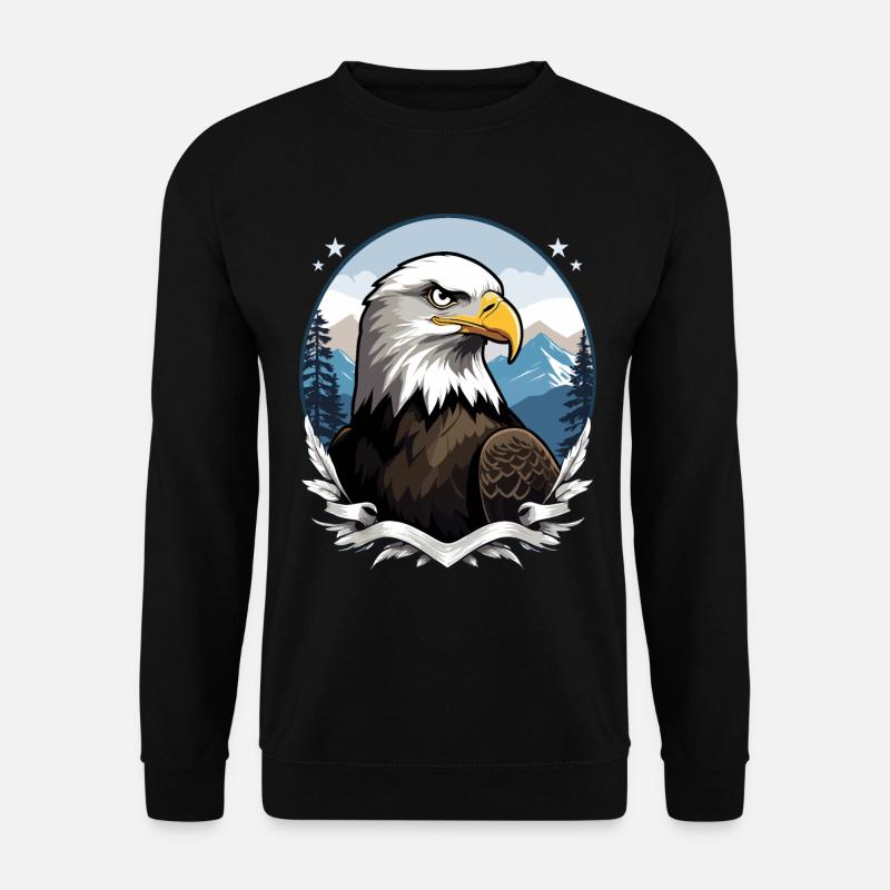 Weißkopfseeadler - Unisex Pullover - Schwarz