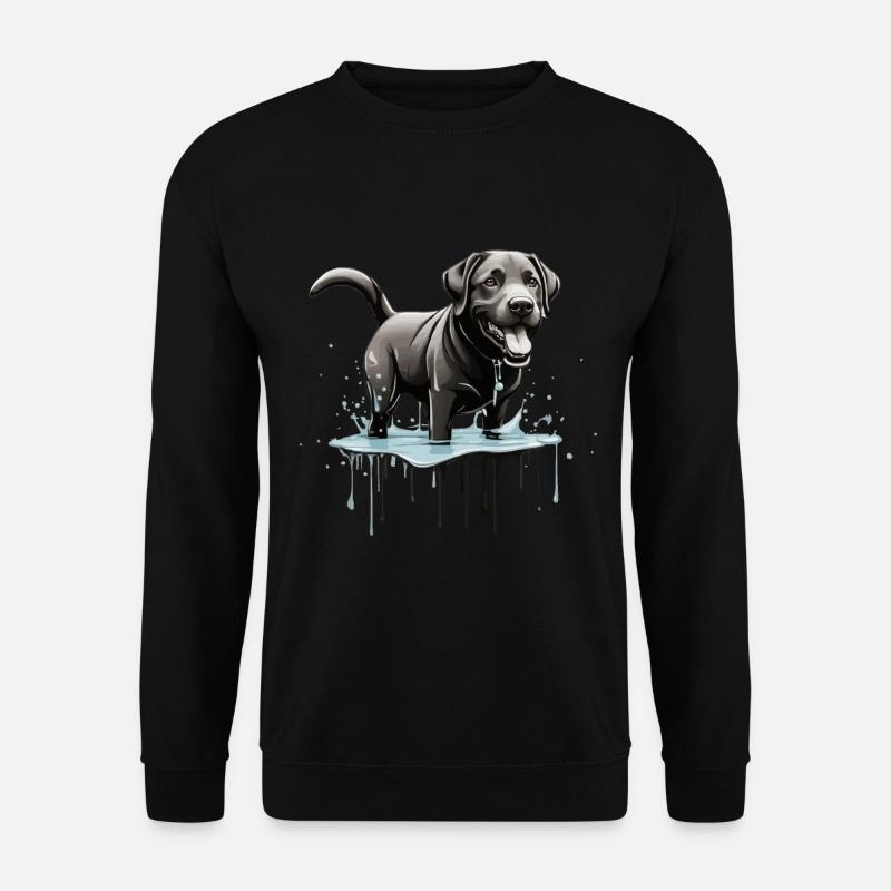 CUTE BLACK LABRADOR - Unisex Sweatshirt - black