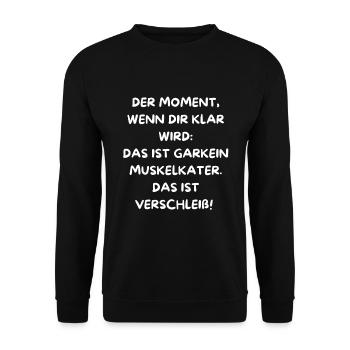 LE MOMENT OÙ VOUS RÉALISEZ QUE VOUS VIEILLISSEZ ! - Sweat-shirt Unisexe - noir - Devant - Alina (178cm) & Michal (187cm)