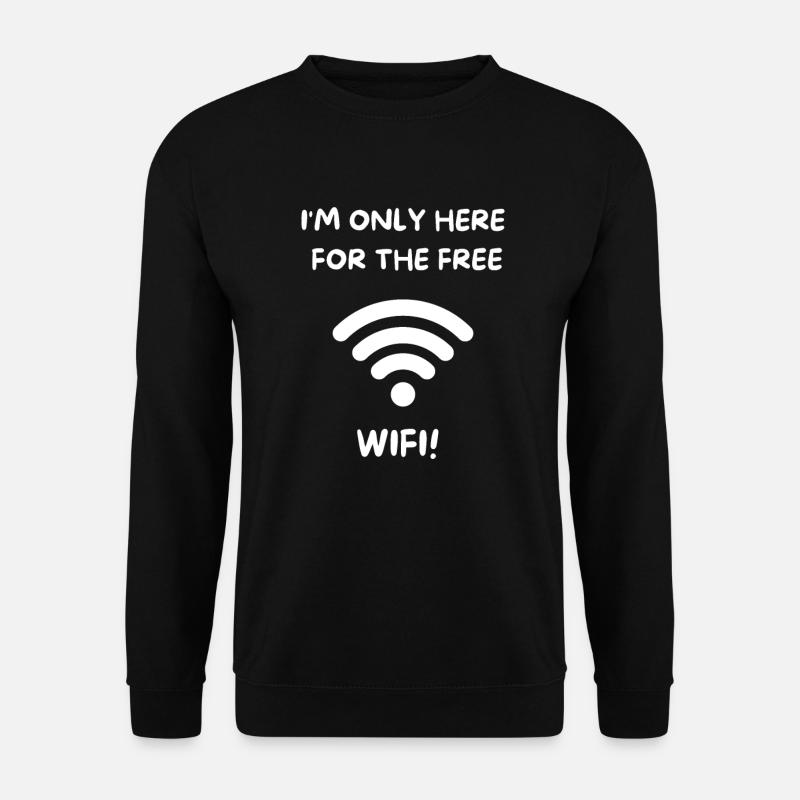 FREE WIFI 2 0 - Unisex Sweatshirt - black