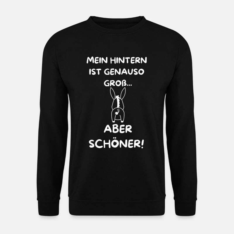 Mein Hintern ist schön - Unisex Pullover - Schwarz