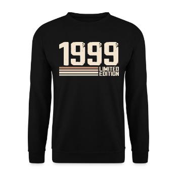 1999 Vintage 1999 Birthday 1999 Retro 1999 - Unisex Sweatshirt - black - Front - Alina (178cm) & Michal (187cm)