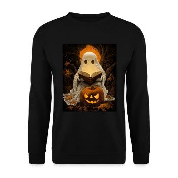 Cadeau d’Halloween Femmes Hommes Enfants Décoration - Sweat-shirt Unisexe - noir - Devant - Alina (178cm) & Michal (187cm)