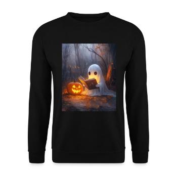 Cadeau d’Halloween Femmes Hommes Enfants Décoration - Sweat-shirt Unisexe - noir - Devant - Alina (178cm) & Michal (187cm)
