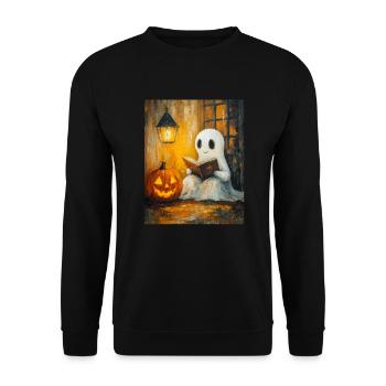 Cadeau d’Halloween Femmes Hommes Enfants Décoration - Sweat-shirt Unisexe - noir - Devant - Alina (178cm) & Michal (187cm)