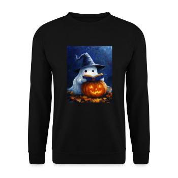 Cadeau d’Halloween Femmes Hommes Enfants Décoration - Sweat-shirt Unisexe - noir - Devant - Alina (178cm) & Michal (187cm)