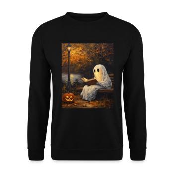 Cadeau d’Halloween Femmes Hommes Enfants Décoration - Sweat-shirt Unisexe - noir - Devant - Alina (178cm) & Michal (187cm)