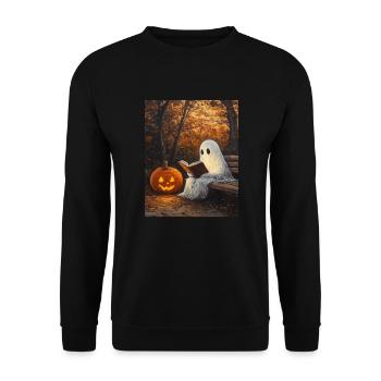 Cadeau d’Halloween Femmes Hommes Enfants Décoration - Sweat-shirt Unisexe - noir - Devant - Alina (178cm) & Michal (187cm)