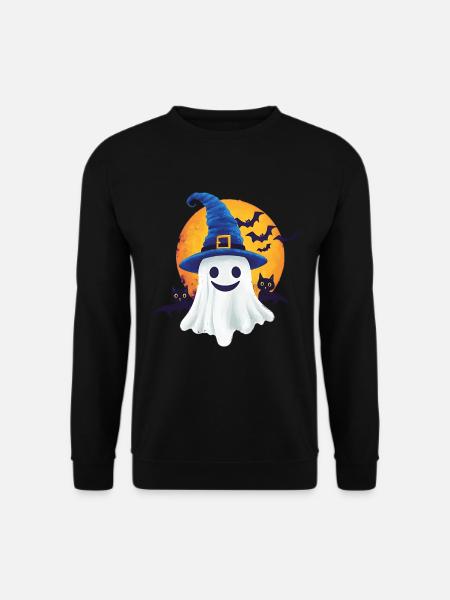 Halloween Geschenk Frauen Geist Männer Kinder Deko - Unisex Pullover - Schwarz