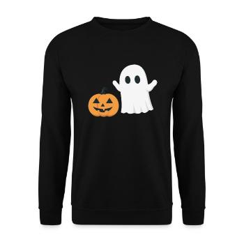 Cadeau d’Halloween Femmes Hommes Enfants Décoration - Sweat-shirt Unisexe - noir - Devant - Alina (178cm) & Michal (187cm)