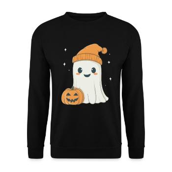 Halloween Geschenk Frauen Geist Männer Kinder Deko - Sweat-shirt Unisexe - noir - Devant - Alina (178cm) & Michal (187cm)
