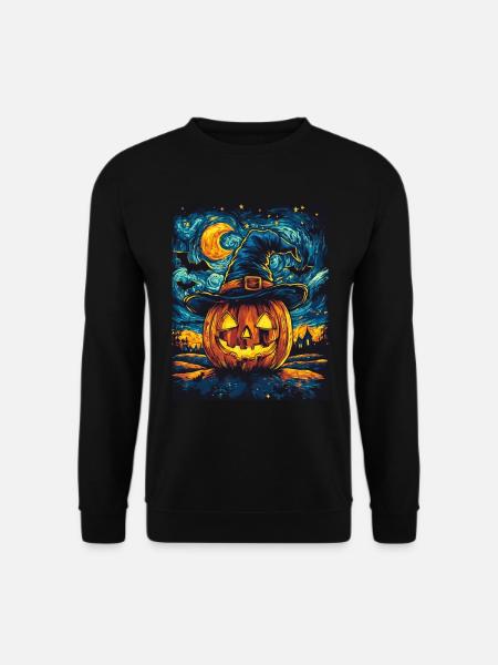 Halloween Geschenk Frauen Kürbis Männer Kinder - Unisex Pullover - Schwarz