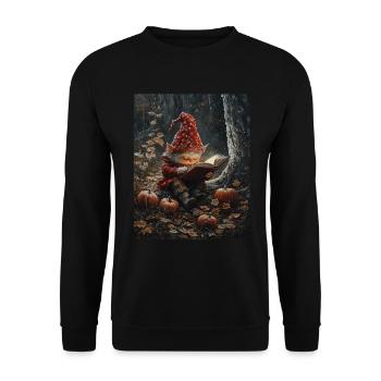 Christmas Elf Women Men Children Christmas - Unisex Sweatshirt - black - Front - Alina (178cm) & Michal (187cm)