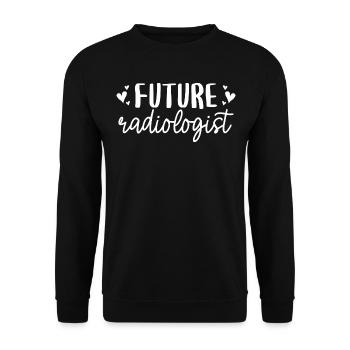 Radiology Future Certified Radiologist - Unisex Sweatshirt - black - Front - Alina (178cm) & Michal (187cm)