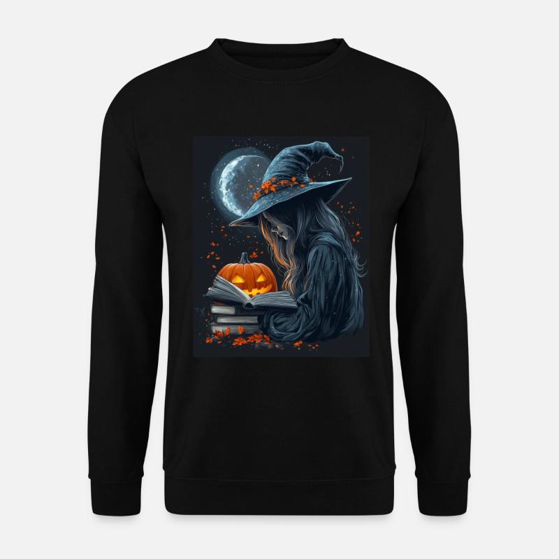 Halloween Geschenk Frauen Hexe Männer Kinder Deko - Unisex Pullover - Schwarz