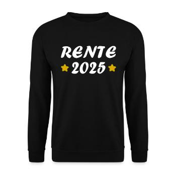 Pension 2025 Cadeau Pension 2025 Retraite Papy Mamie - Sweat-shirt Unisexe - noir - Devant - Alina (178cm) & Michal (187cm)