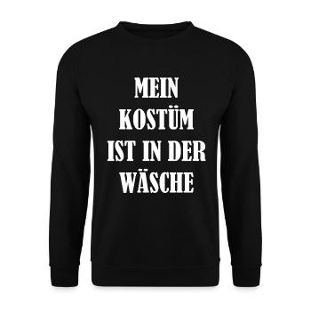Costume de Carnaval Cadeau Femme Carnaval Carnaval - Sweat-shirt Unisexe - noir - Devant - Alina (178cm) & Michal (187cm)