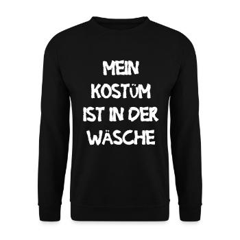 Costume de Carnaval Cadeau Femme Carnaval Carnaval - Sweat-shirt Unisexe - noir - Devant - Alina (178cm) & Michal (187cm)