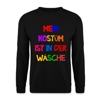 Carnival Costume Women's Gift Carnival Carnival - Unisex Sweatshirt - black - Front - Alina (178cm) & Michal (187cm)