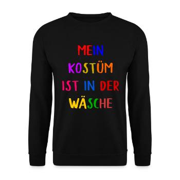 Costume de Carnaval Cadeau Femme Carnaval Carnaval - Sweat-shirt Unisexe - noir - Devant - Alina (178cm) & Michal (187cm)