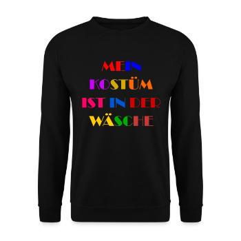 Carnival Costume Women's Gift Carnival Carnival - Unisex Sweatshirt - black - Front - Alina (178cm) & Michal (187cm)