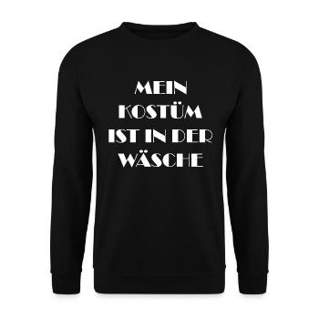 Costume de Carnaval Cadeau Femme Carnaval Carnaval - Sweat-shirt Unisexe - noir - Devant - Alina (178cm) & Michal (187cm)