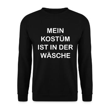 Costume de Carnaval Cadeau Femme Carnaval Carnaval - Sweat-shirt Unisexe - noir - Devant - Alina (178cm) & Michal (187cm)
