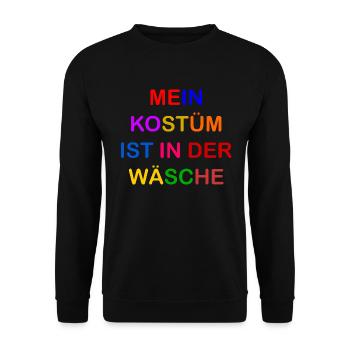 Costume de Carnaval Cadeau Femme Carnaval Carnaval - Sweat-shirt Unisexe - noir - Devant - Alina (178cm) & Michal (187cm)