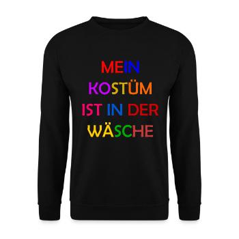 Costume de Carnaval Cadeau Femme Carnaval Carnaval - Sweat-shirt Unisexe - noir - Devant - Alina (178cm) & Michal (187cm)