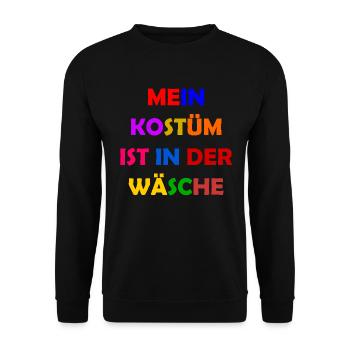 Costume de Carnaval Cadeau Femme Carnaval Carnaval - Sweat-shirt Unisexe - noir - Devant - Alina (178cm) & Michal (187cm)