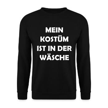 Costume de Carnaval Cadeau Femme Carnaval Carnaval - Sweat-shirt Unisexe - noir - Devant - Alina (178cm) & Michal (187cm)