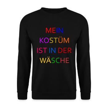 Costume de Carnaval Cadeau Femme Carnaval Carnaval - Sweat-shirt Unisexe - noir - Devant - Alina (178cm) & Michal (187cm)