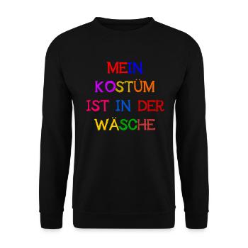 Costume de Carnaval Cadeau Femme Carnaval Carnaval - Sweat-shirt Unisexe - noir - Devant - Alina (178cm) & Michal (187cm)
