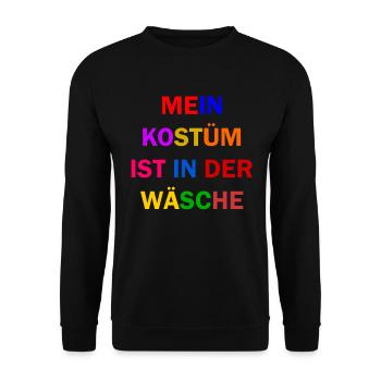 Costume de Carnaval Cadeau Femme Carnaval Carnaval - Sweat-shirt Unisexe - noir - Devant - Alina (178cm) & Michal (187cm)