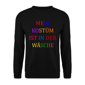 Costume de Carnaval Cadeau Femme Carnaval Carnaval - Sweat-shirt Unisexe - noir - Devant - Alina (178cm) & Michal (187cm)