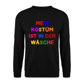 Carnival Costume Women's Gift Carnival Carnival - Unisex Sweatshirt - black - Front - Alina (178cm) & Michal (187cm)